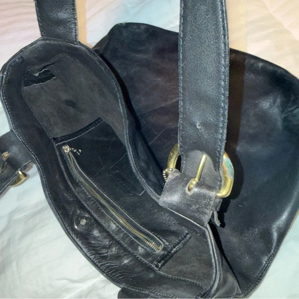 COACH SOHO WAVERLY LAFAYETTE Vintage Black Leather Lg Purse Tote, No J4D-4133 - Picture 13 of 14